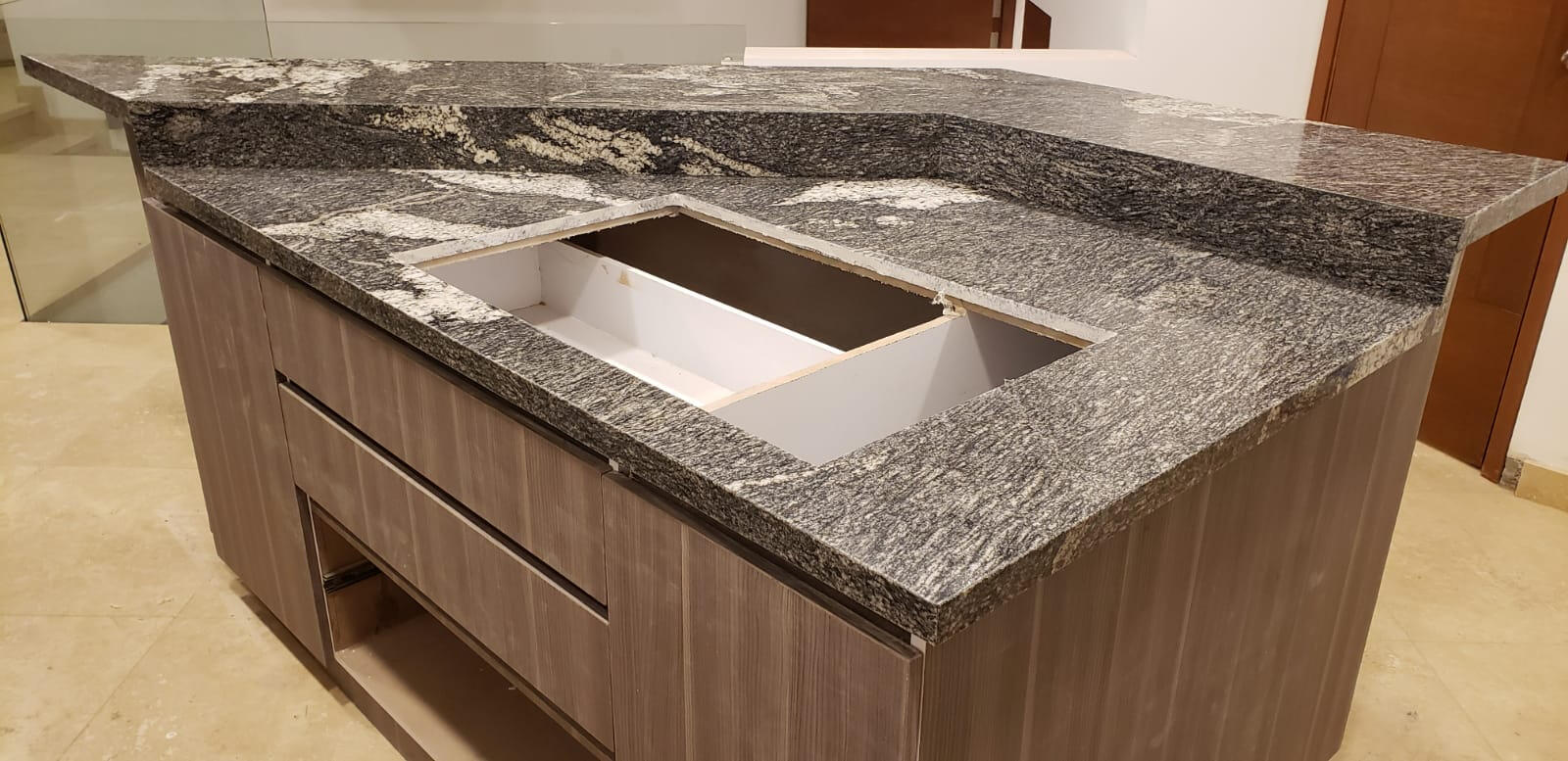Granite Kitchen Island