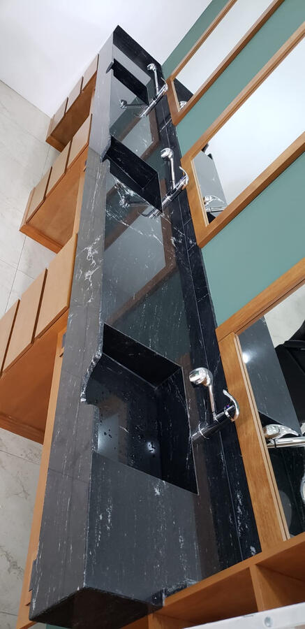 Black Marble Double Vanity