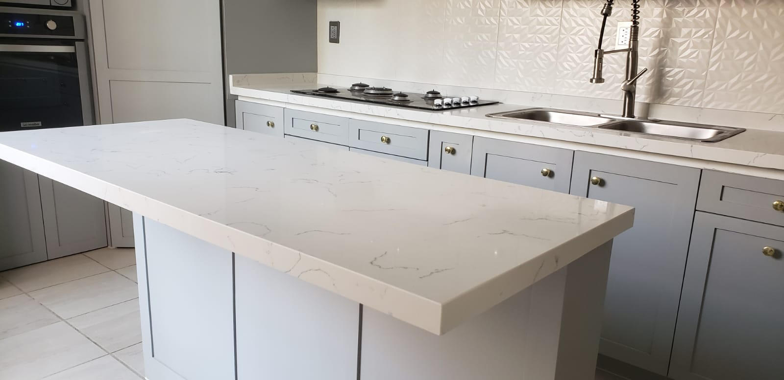 Quartz Kitchen Island